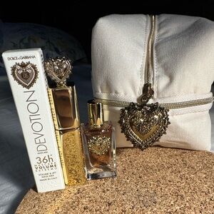 Dolce & Gabbana Devotion Makeup Bag, Mascara and Perfume Set